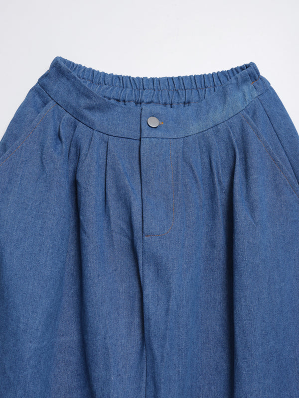 Cat Nordic Travel Guide Embroidered Denim A-Line Skirt