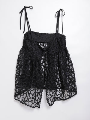 Flower tulle Vest
