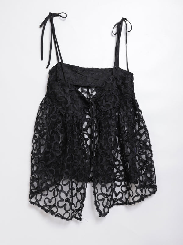 Flower tulle Vest