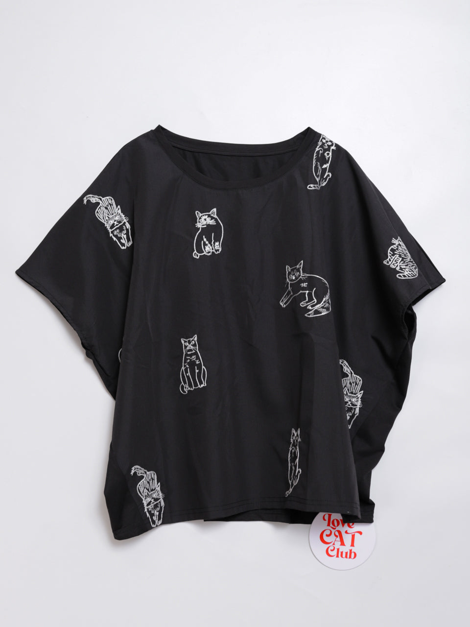 Cat Daily Line Wide Sleeve Top