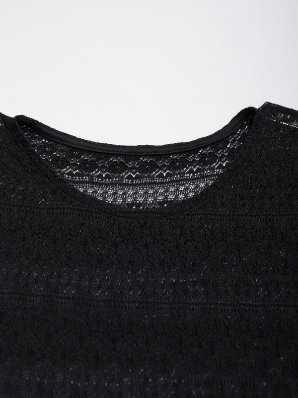 Lace and layered dress