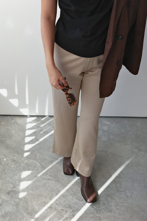 Cotton jersey off-the-shoulder T-shirt