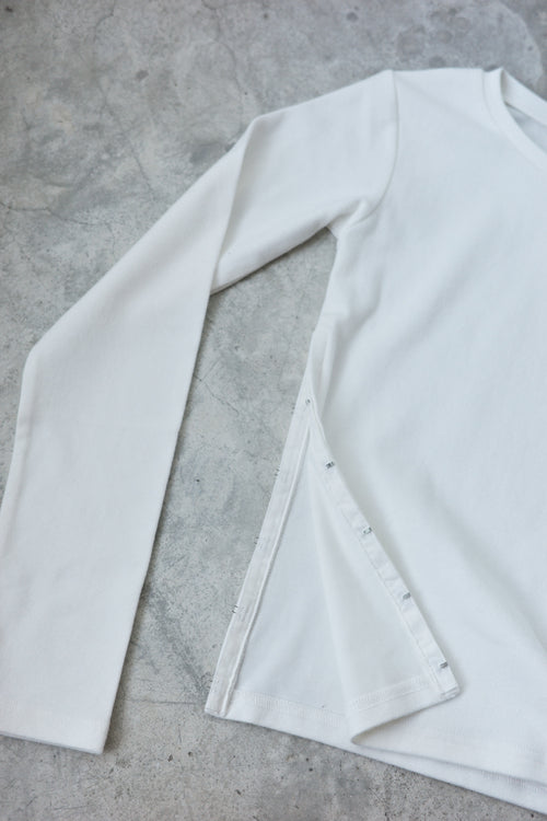 Smooth Knit Side Hook Pullover