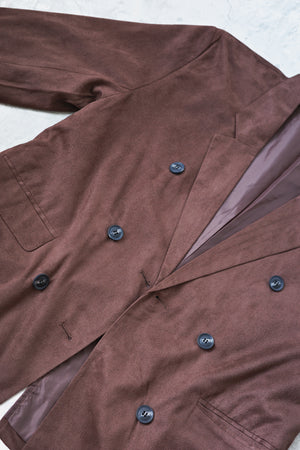 Suede slim-fit jacket