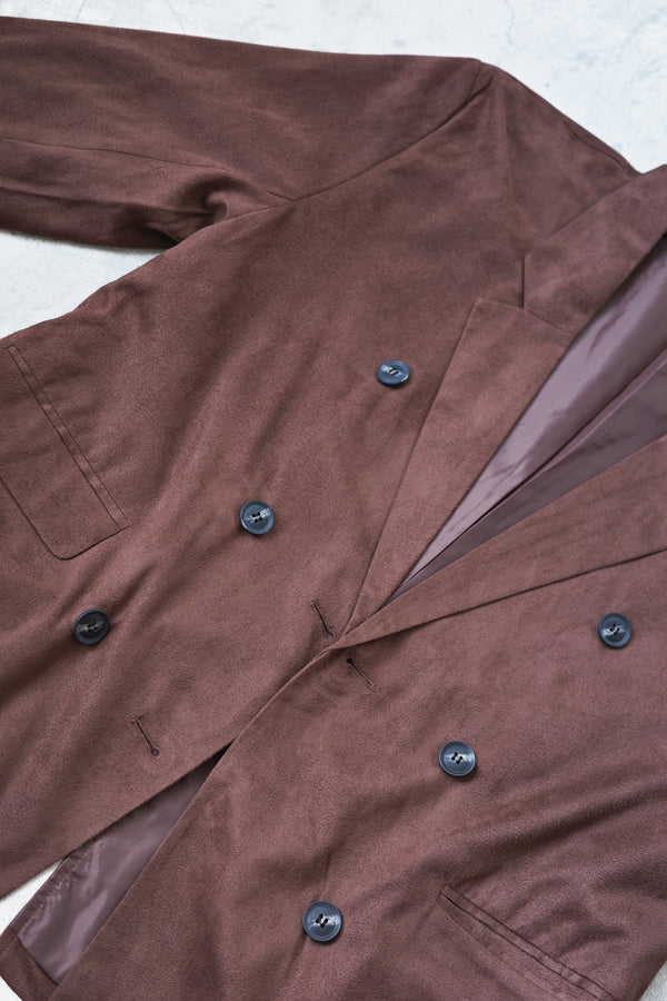 Suede slim-fit jacket