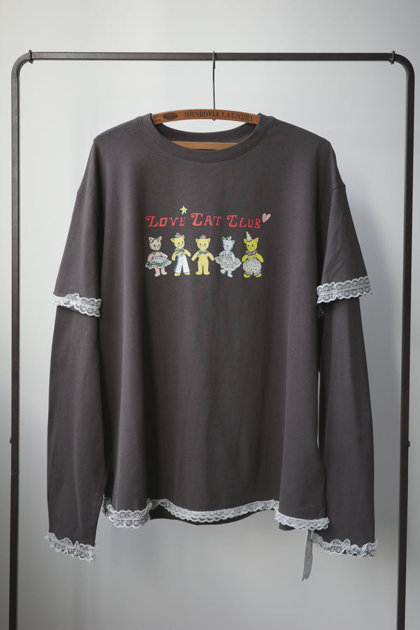 Paper Cat Doll Long-Sleeve T-Shirt