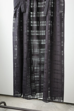 Spaghetti strap plaid tulle skirt