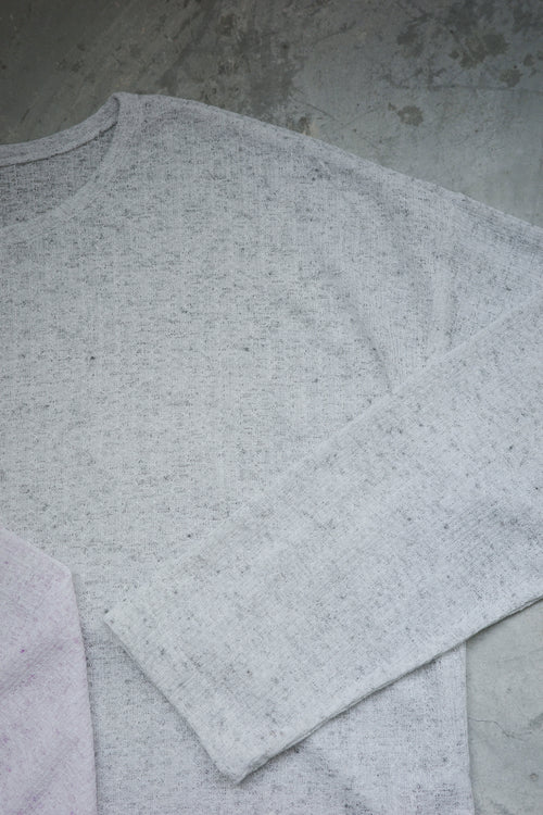 BB Terry Cotton Striped Long-Sleeved Top