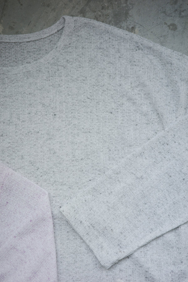 BB Terry Cotton Striped Long-Sleeved Top