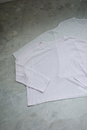 BB Terry Cotton Striped Long-Sleeved Top