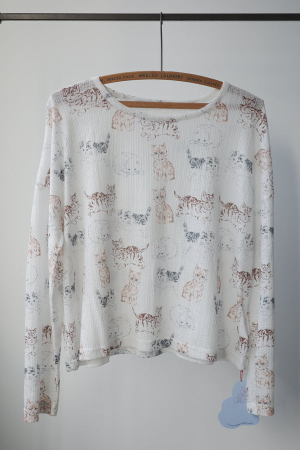 Gentle Kitten Baby Towel Cotton Long-Sleeved Top