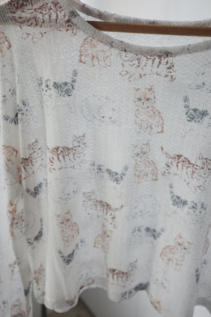 Gentle Kitten Baby Towel Cotton Long-Sleeved Top