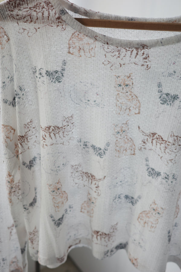 Gentle Kitten Baby Towel Cotton Long-Sleeved Top