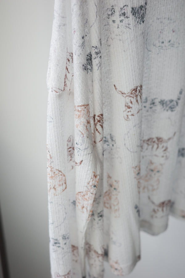 Gentle Kitten Baby Towel Cotton Long-Sleeved Top