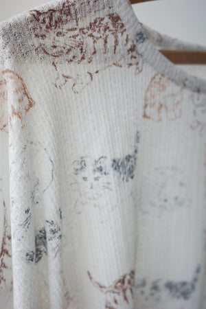 Gentle Kitten Baby Towel Cotton Long-Sleeved Top