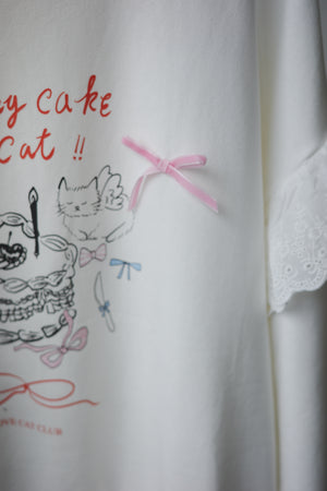 Birthday cake cat hoodie