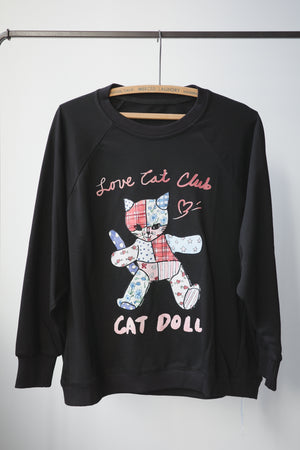 Girly Cats Patch Hoodie