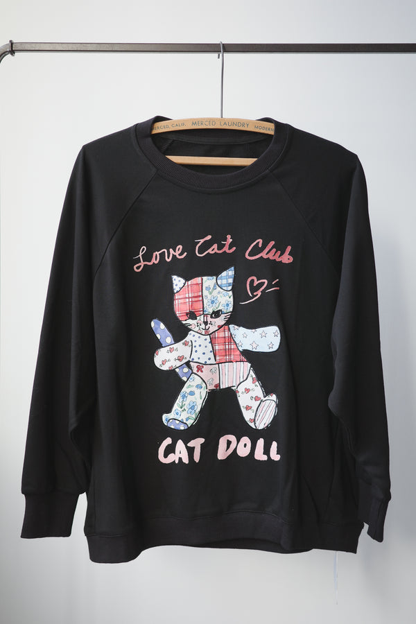Girly Cats Patch Hoodie