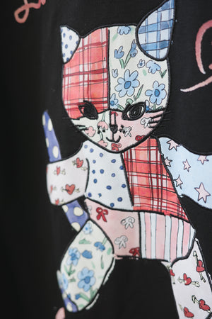 Girly Cats Patch Hoodie