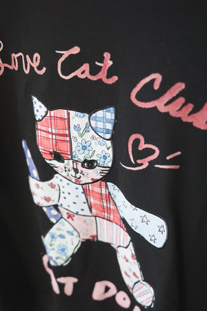 Girly Cats Patch Hoodie