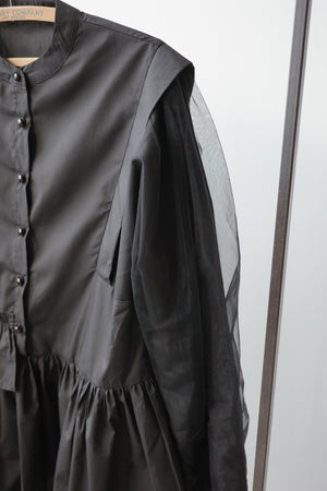 Irregular Ruffle Sleeve Shirt