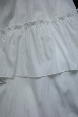 Single-layer ruffled bubble skirt