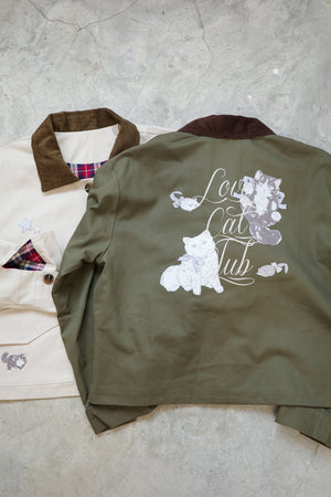 Angel Wings Cat Corduroy Collar Jacket