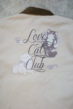 Angel Wings Cat Corduroy Collar Jacket