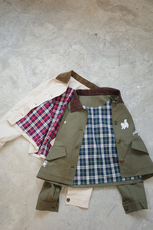 Angel Wings Cat Corduroy Collar Jacket