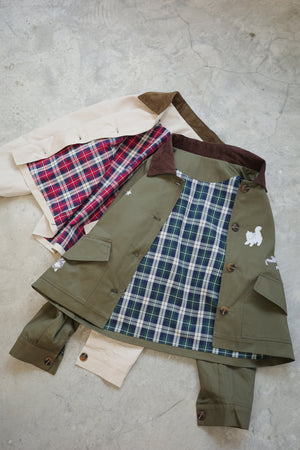 Angel Wings Cat Corduroy Collar Jacket