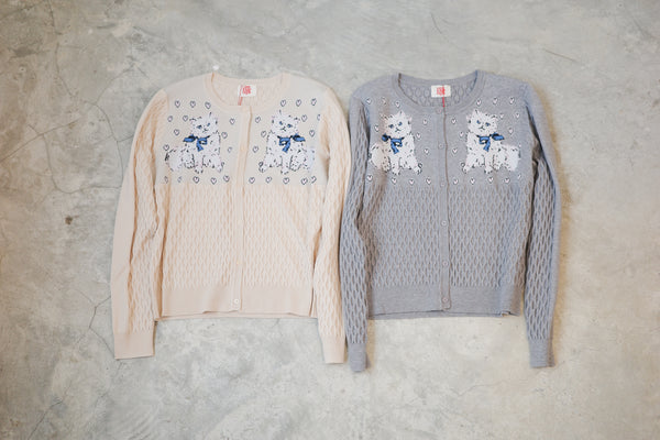Heart & bow Cat 針織外套