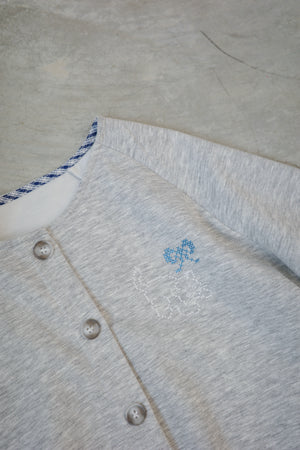 Cross-stitch cat checkered ruffled coat