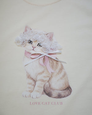 Lace Bow Cat Tee