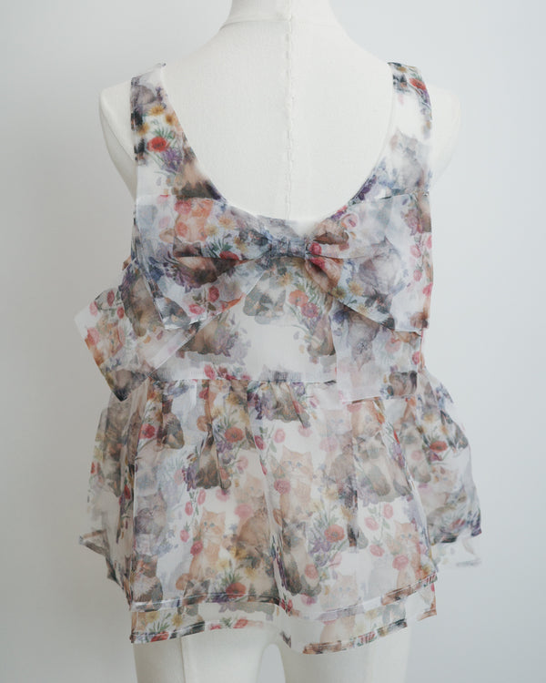 Big Bow Mesh Vest
