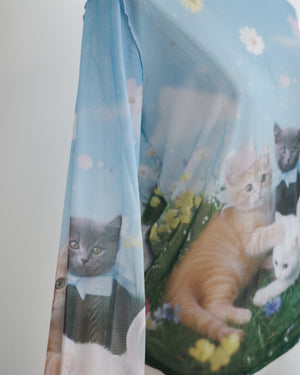 Cats Angel Garden Long Sleeve Gauze Top