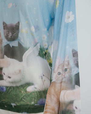 Cats Angel Garden Long Sleeve Gauze Top