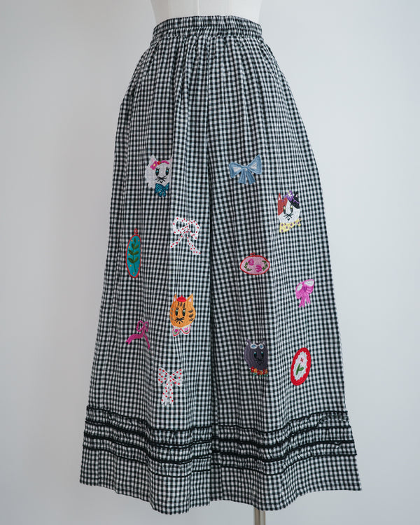 LCC貓頭刺繡RUFFLE長褲
