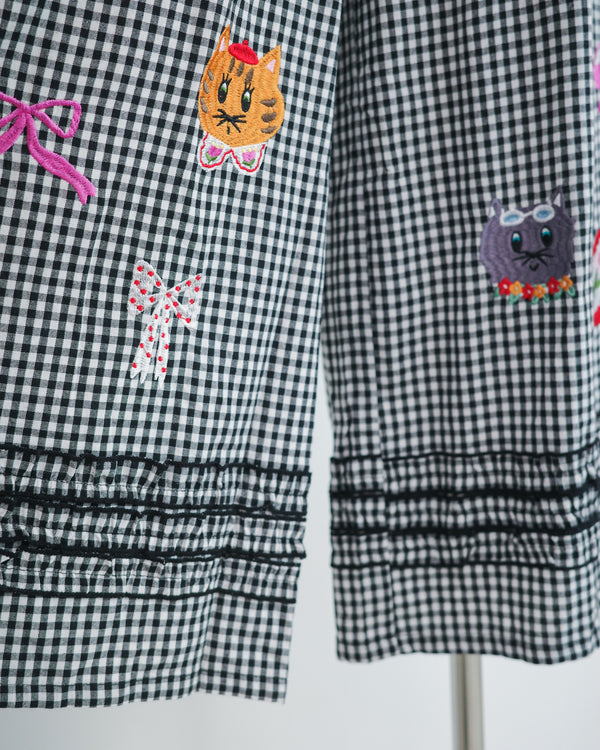 LCC貓頭刺繡RUFFLE長褲