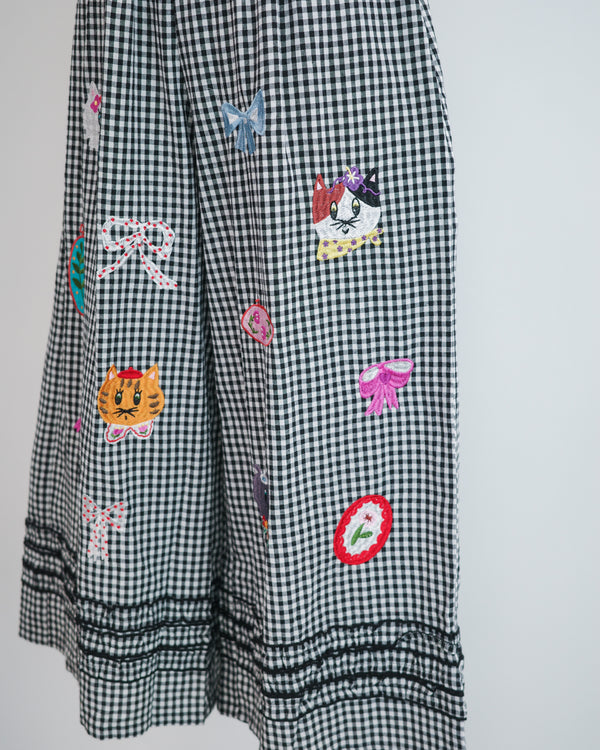 LCC貓頭刺繡RUFFLE長褲