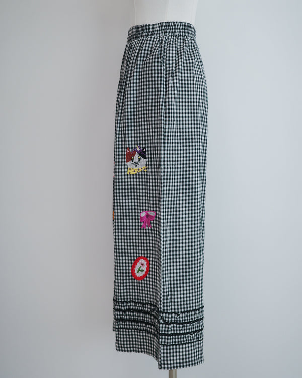 LCC貓頭刺繡RUFFLE長褲
