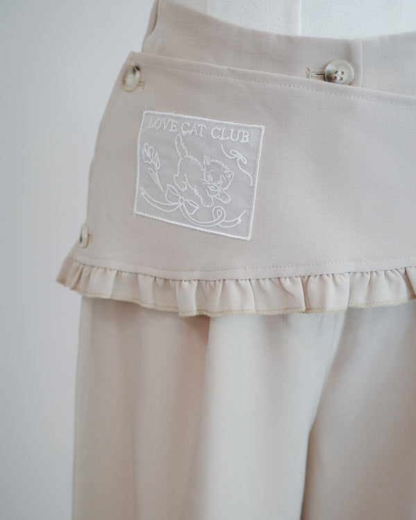Detachable Ruffle Trousers