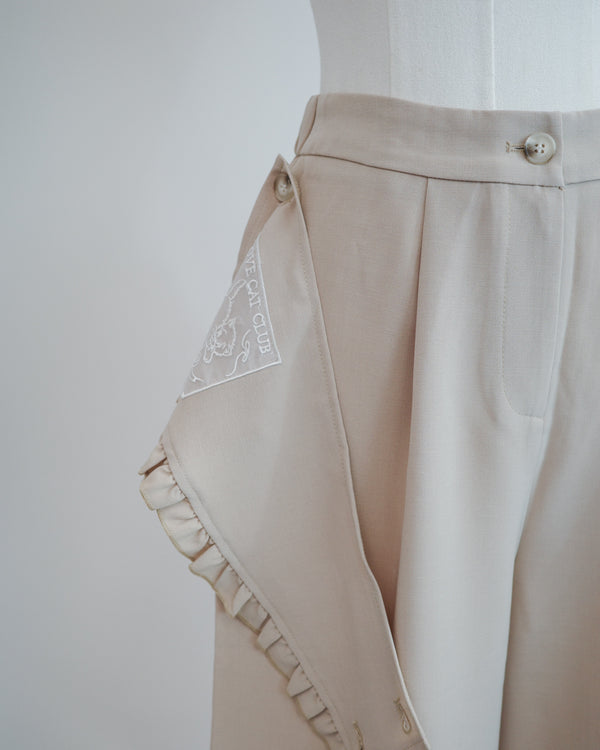 Detachable Ruffle Trousers
