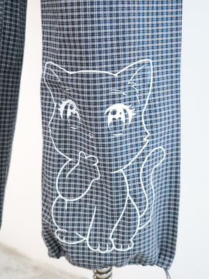 Comic Cat Workwear Drawstring Trousers