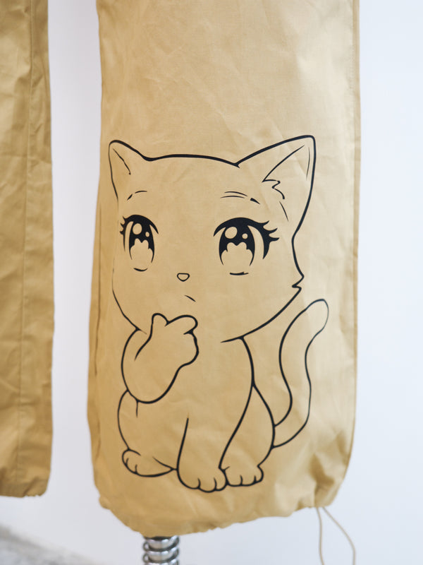Comic Cat Workwear Drawstring Trousers