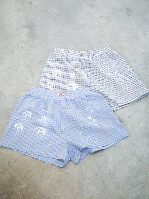 Comic Cat Check Unisex Boxer Shorts