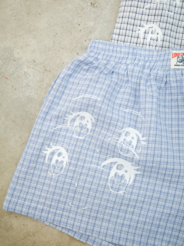 Comic Cat Check Unisex Boxer Shorts