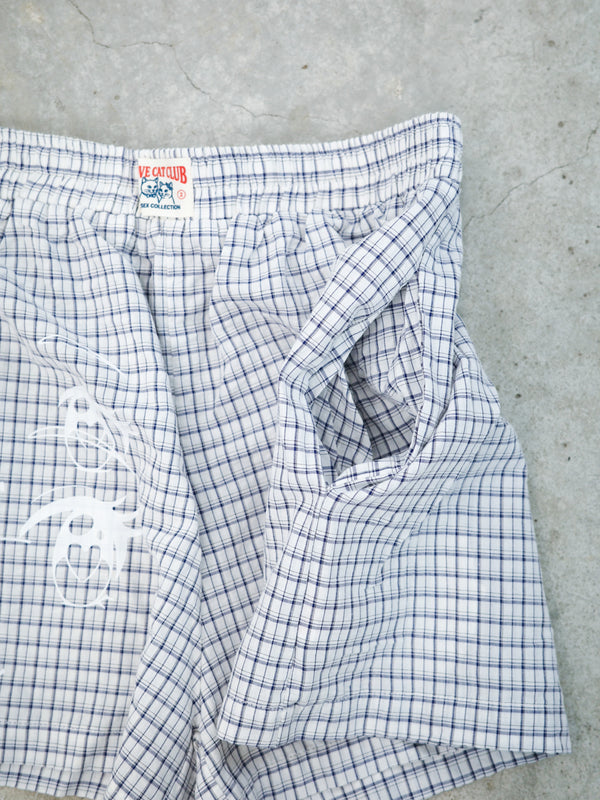 Comic Cat Check Unisex Boxer Shorts