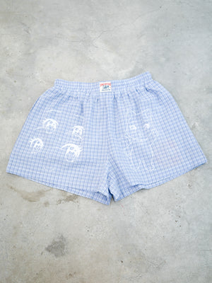 Comic Cat Check Unisex Boxer Shorts