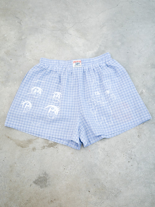 Comic Cat Check Unisex Boxer Shorts