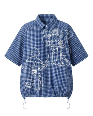 Comic Cat Check Unisex Shirts